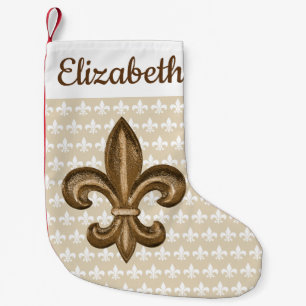 Southern Gold Lilie & Name Kleiner Weihnachtsstrumpf