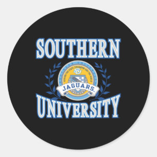 Southern Jaguars Laurels Gray Runder Aufkleber