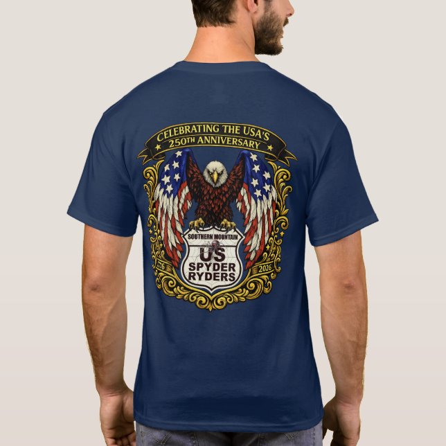 Southern Mountain Chapter - Adler USA250 2s T-Shirt (Rückseite)