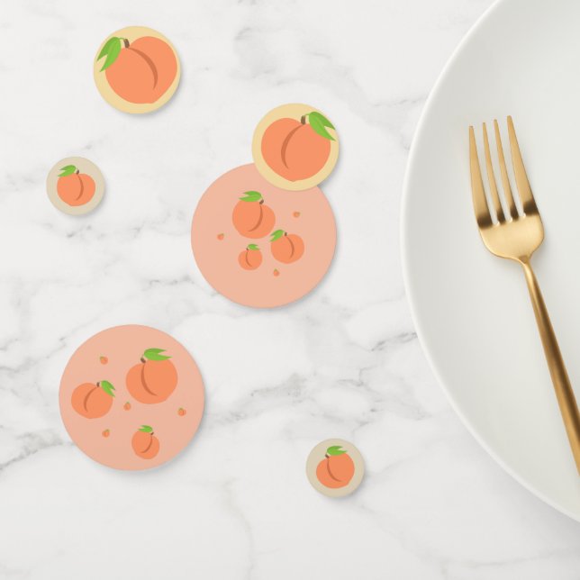 Southern Peach Emoji - Summer Party Confetti Konfetti (Gruppe)
