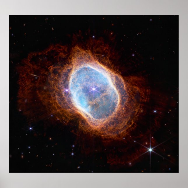 Southern Ring Nebula Space James Webb Telescope Poster (Vorne)
