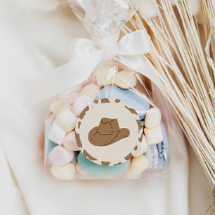 Southern Rodeo Neutral Cowboy Geburtstag Runder Aufkleber