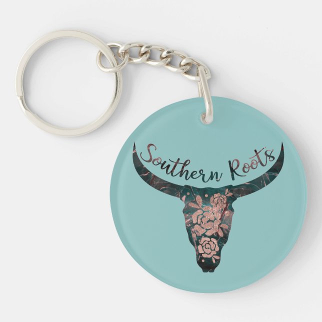 Southern Roots Country Longhorn Rose & Green (Devant)