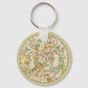 Southern Sky Star Chart and Constellation Map Schlüsselanhänger