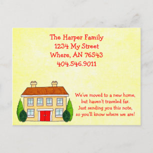 Southern Zuhause Moving New Address Ankündigung