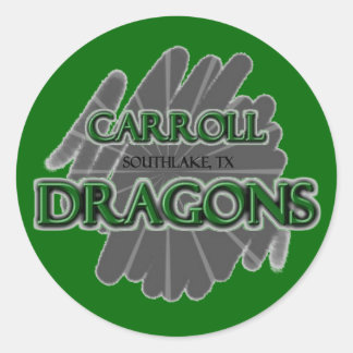 Southlake Carroll Dragons - Southlake, TX Runder Aufkleber
