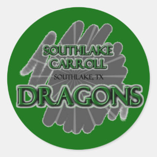 Southlake Carroll Dragons - Southlake, TX Runder Aufkleber