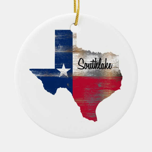 Southlake Texas Keramik Ornament (Vorne)