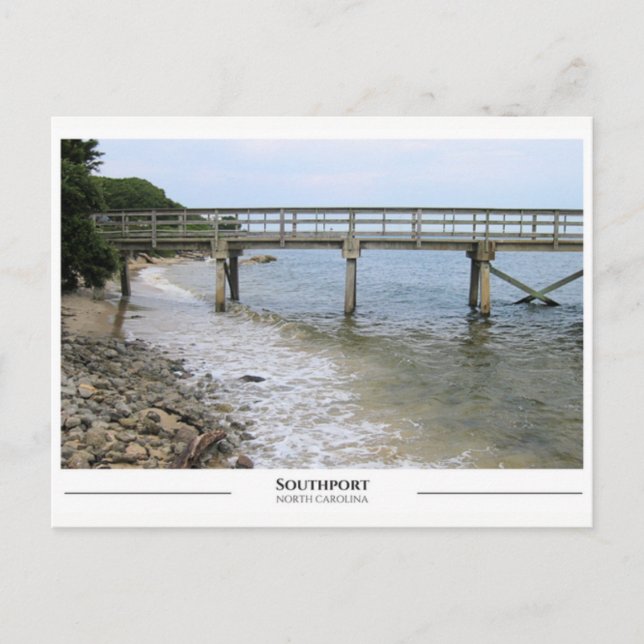 Southport North Carolina Postkarte (Vorderseite)