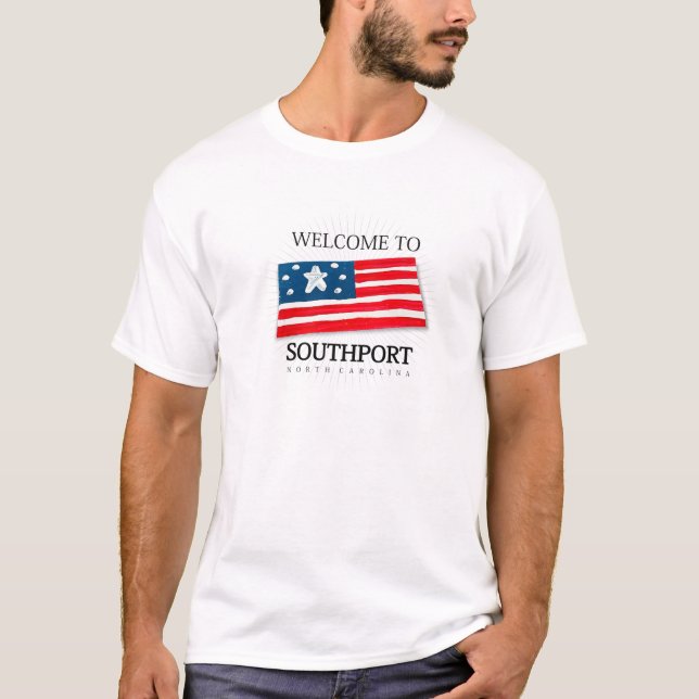 Southport North Carolina T-Shirt (Vorderseite)