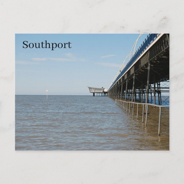Southport Pier Postkarte (Vorderseite)