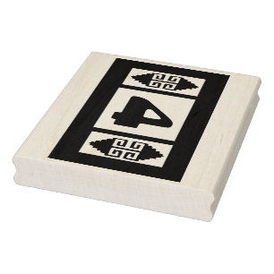 Southwest Aztec Großstempel-Werkzeug - Nummer 4 Gummistempel