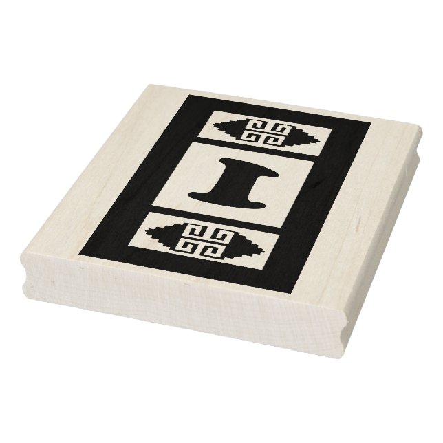 Southwest Aztec Large Briefmarke Tool - Nummer 1 Gummistempel (Stempel)