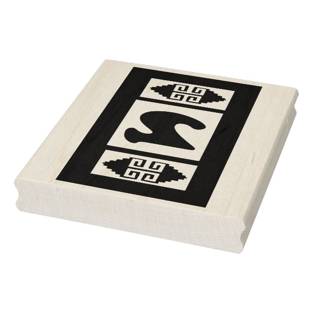 Southwest Aztec Large Briefmarke Tool - Nummer 3 Gummistempel (Stempel)