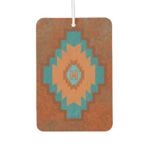 Southwest Canyons Geometric Diamond Custom Initial Autolufterfrischer