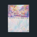 Southwest Cat Market Notepad Notizblock<br><div class="desc">Palais de Marigold St. May creates unique stationery for those who think the Louvre should have more color, more Kawaii, and more rainbows. Note that the designs are generally created for the large notepads, stationery sheets, stickers, address labels, note cards, and envelopes. If you would like a different size, or...</div>
