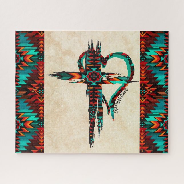 Southwest Cross Et HeartJigsaw Puzzle (Horizontal)