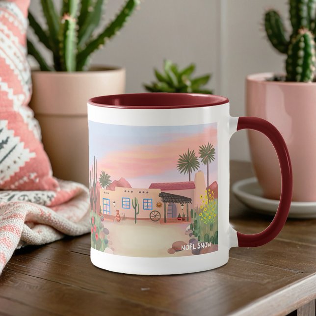 Southwest Desert Cactus Adobe House Tasse (Von Creator hochgeladen)