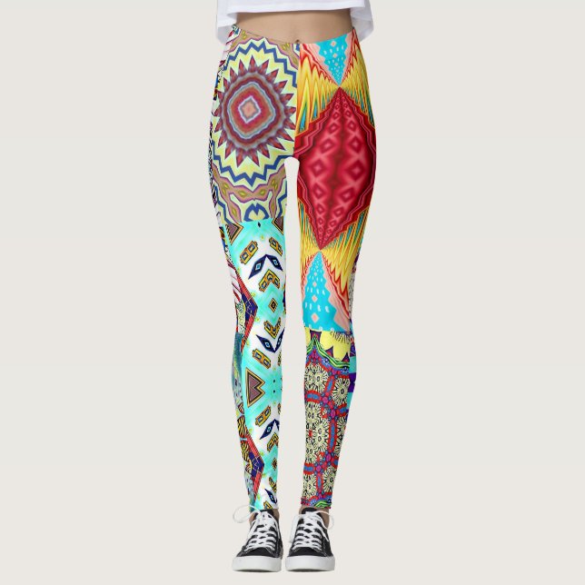SOUTHWEST DESIGNER COLLAGE LEGGINGS (Vorderseite)