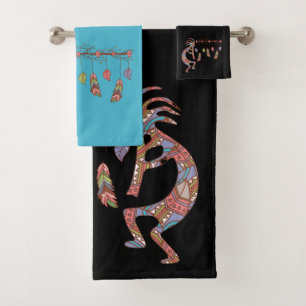 Southwest Dream Catcher Kokopelli Badhandtuch Set