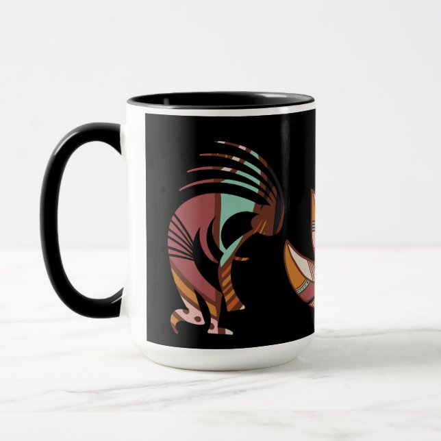 Southwest Feathers Kokopelli Tasse (Links)