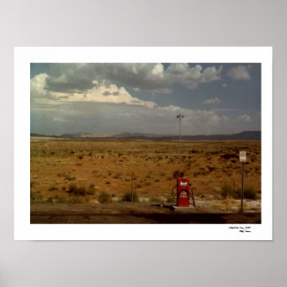 Southwest Gas Pump 1980 Fotografie Poster