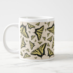 Southwest Gelbe Schwalbenschwanz Schmetterlinge üb Jumbo-Tasse