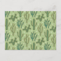 Southwest Geo Step | Grünes Kaktusmuster