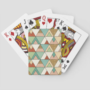 Southwest Geo Step Hand Drawn Tribal Pattern Spielkarten
