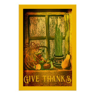 Southwest inspiiririrational Give Danke Erntedank Poster