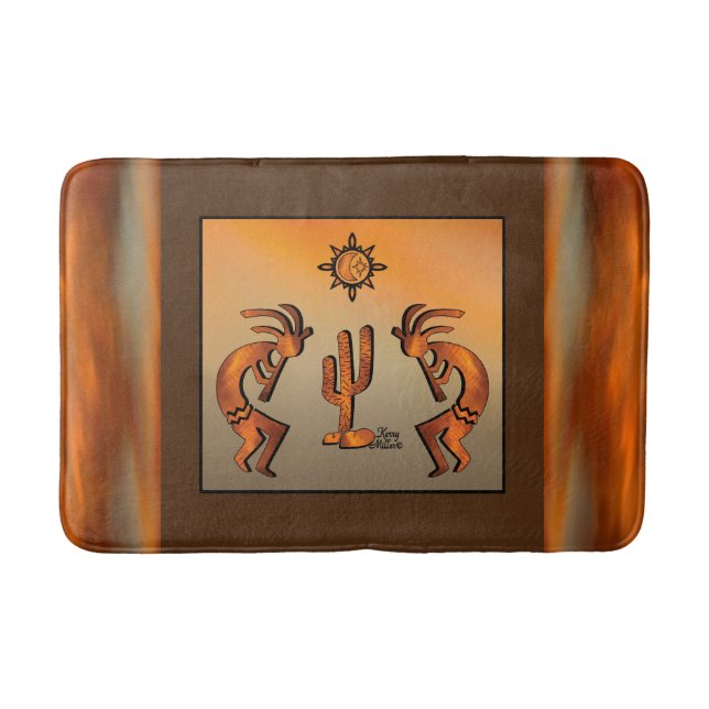 Southwest Kokopelli Bath Mat Badematte (Vorderseite)
