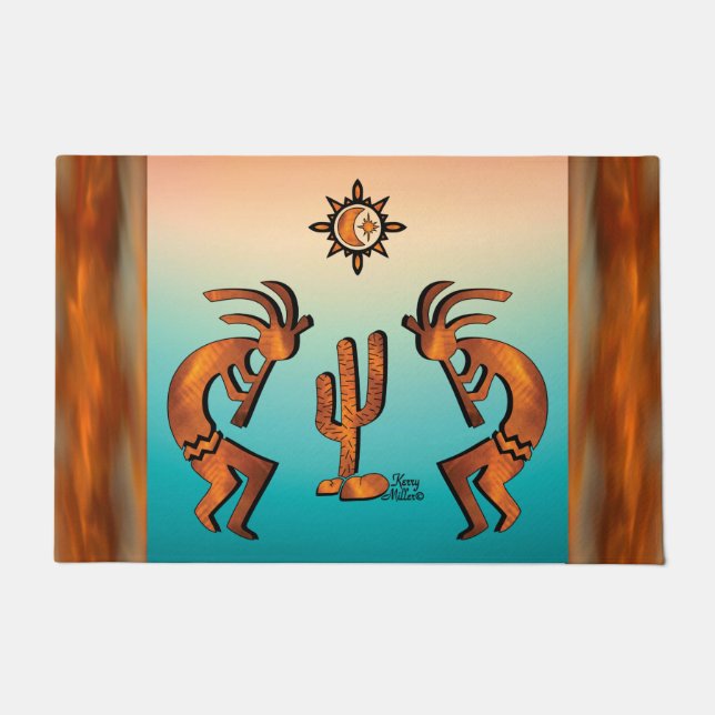 Southwest Kokopelli Doormat Fußmatte (Vorderseite)