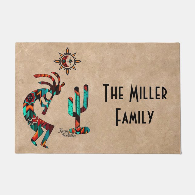 Southwest Kokopelli Doormat Fußmatte (Vorderseite)
