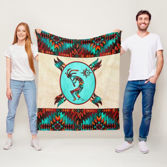 Southwest Kokopelli Fleece Blanket (Beispiel)