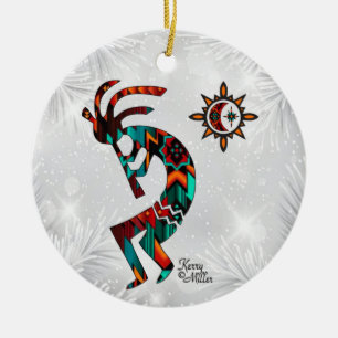 Southwest Kokopelli Keramik Ornament