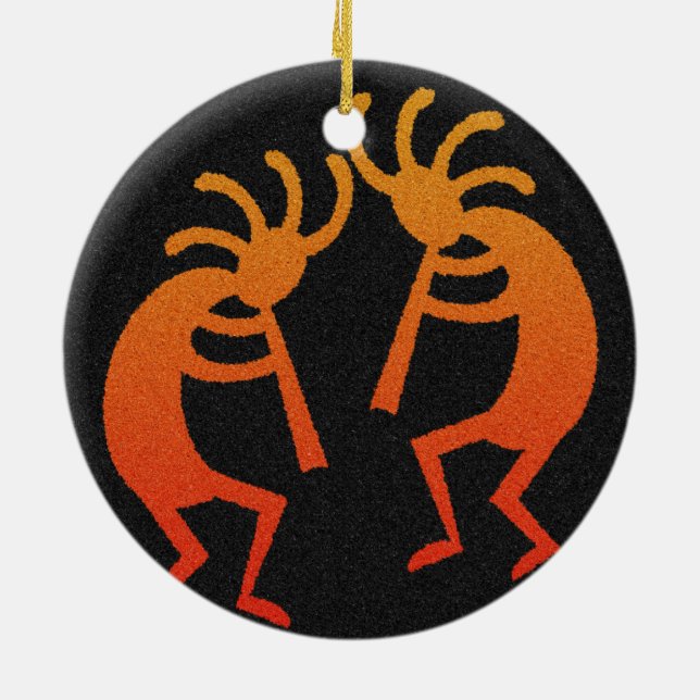 Southwest Kokopelli Keramikornament (Hinten)