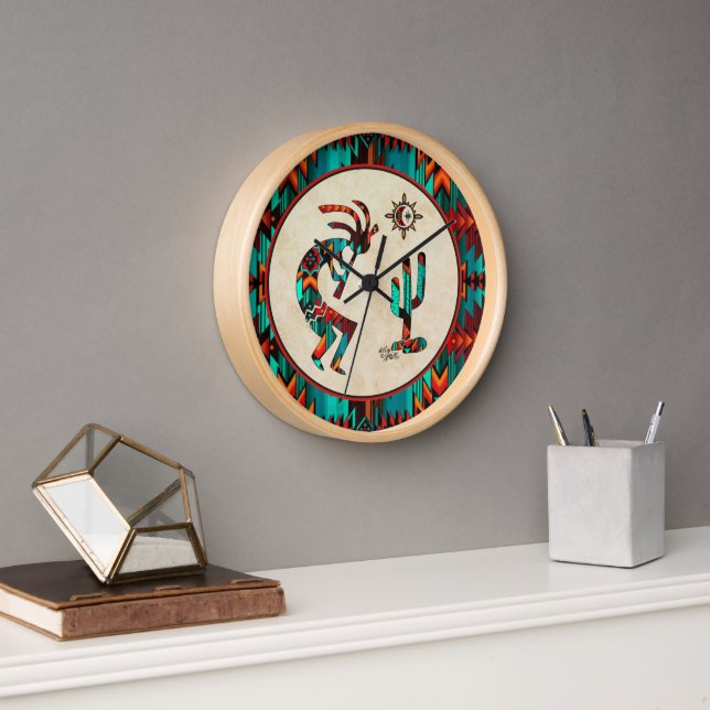 Southwest Kokopelli Large Clock Uhr (Büro)