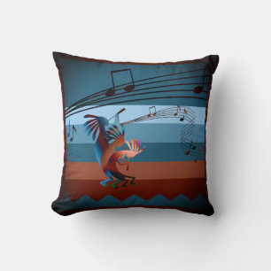 Southwest Kokopelli Music 2 16" Kissen