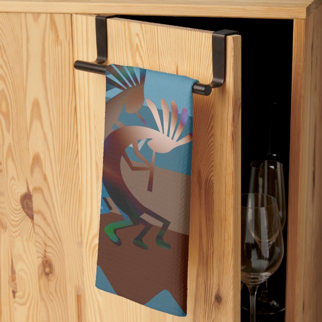 Southwest Kokopelli Music Geschirrtuch (Drittel gefaltet)