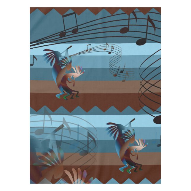 Southwest Kokopelli Music Tischdecke (Vorderseite)