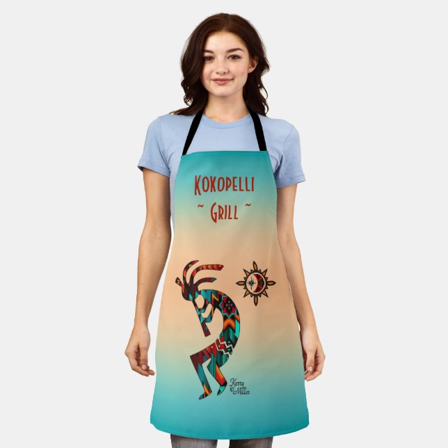 Southwest Kokopelli Schürze (Getragen)