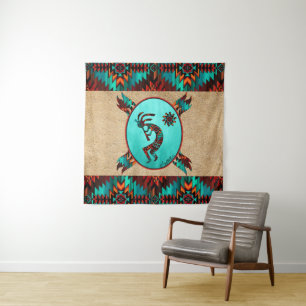 Southwest Kokopelli Tapestry Wandteppich