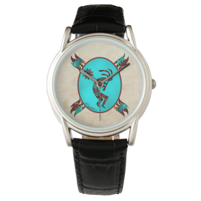Southwest Kokopelli Watch Armbanduhr (Vorderseite)