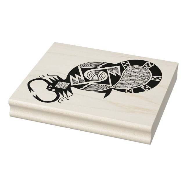 Southwest Native American Mimbres Tribal Scorpion Gummistempel (Stempel)