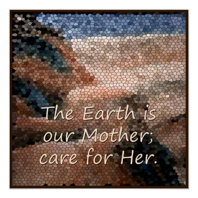 Southwest Native American Mother Earth Poster (Vorderseite)
