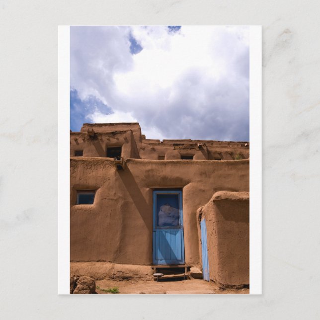 Southwest New Mexico Adobe House Village Postkarte (Vorderseite)