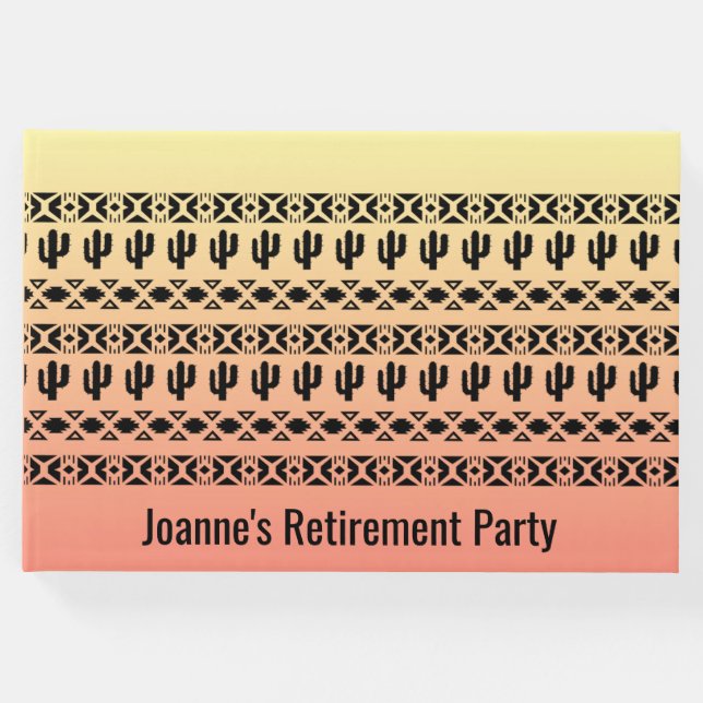 Southwest Ombre Design Gästebuch (Vorderseite)