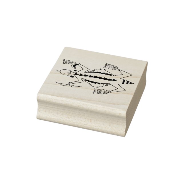 Southwest Petroglyph Shaman Rubber Briefmarke Gummistempel (Stempel)