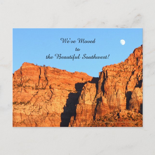 Southwest Red Rocks, nouveau Faire-part d'adresses (Devant)