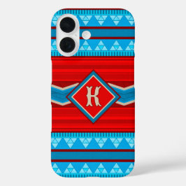 Southwest River Canyon Red Turquoise Personalized iPhone 16 Hülle